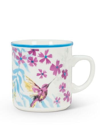 Hummingbird rimmed 10 oz. mug