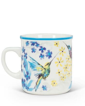 Hummingbird rimmed 10 oz. mug