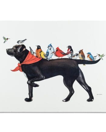 Dog & Birds placemat