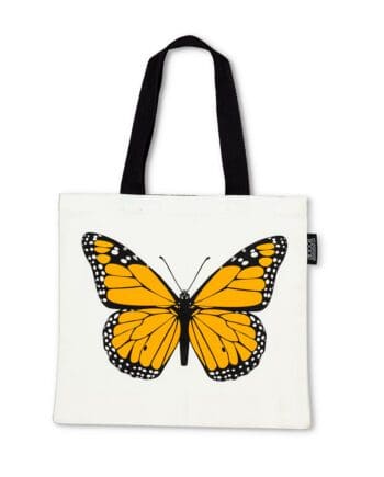 Monarch design on tote bag