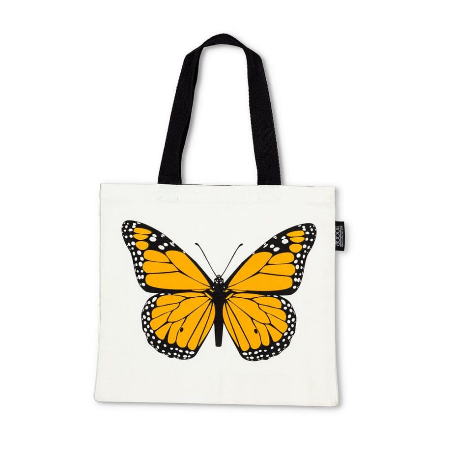 Monarch design on tote bag