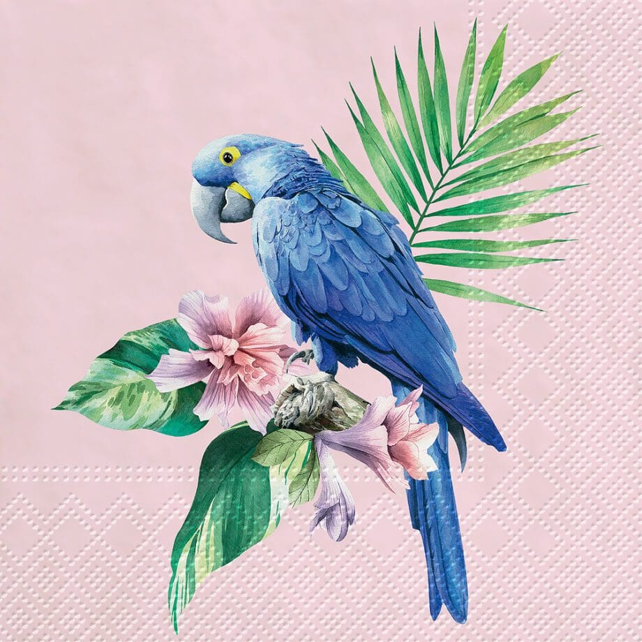 Exotic parrot luncheon napkins