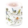 Birds Meeting Large Decorative Candle