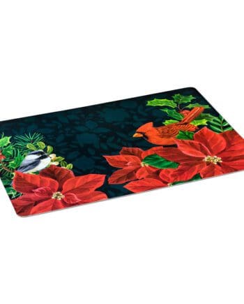 Birds in Poinsettia Placemat