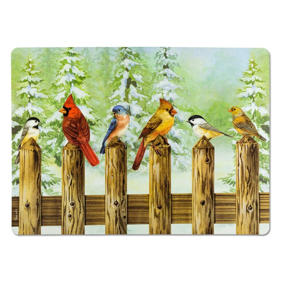 Birds on Fence Post Placemats