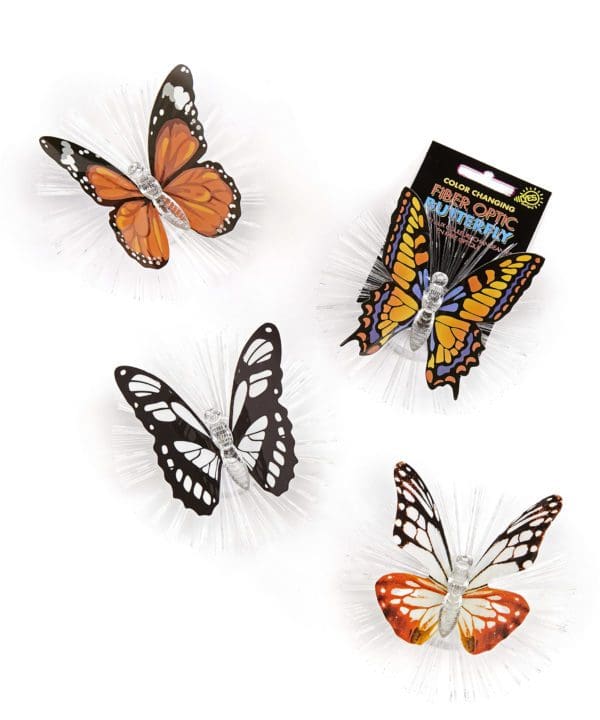 Fiber optic LED Butterflies