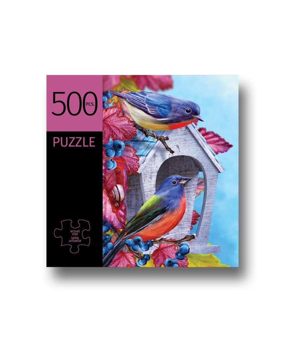 Blue Bird design 500 pieces puzzle