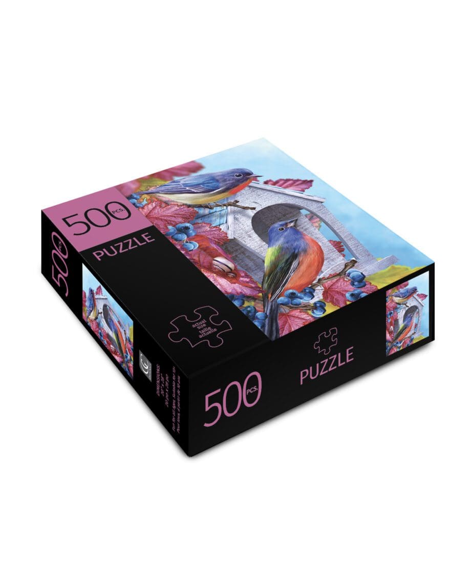 Blue Bird design 500 pieces puzzle