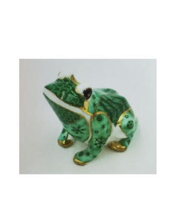 2.5" Porcelain Green Frog