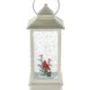 10.5" Cardinal Family water lantern (snow globe)