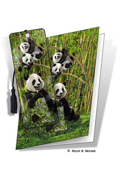 Panda Family 3D Gift Card