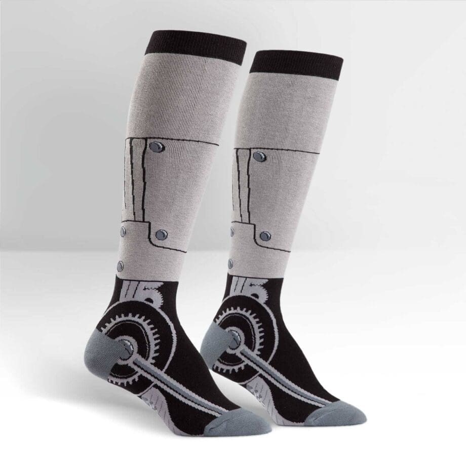 Toe-tal recall design women's novelty knee high socks