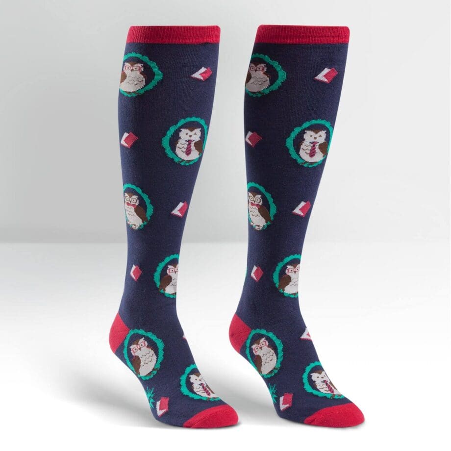 Wise owl Women's novelty knee high socks