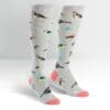 Birds of a feather design women's novelty knee high socks