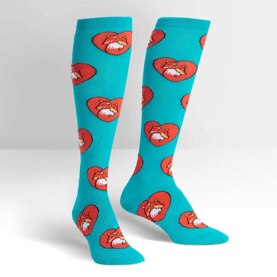 Fox Love women's novelty knee high socks
