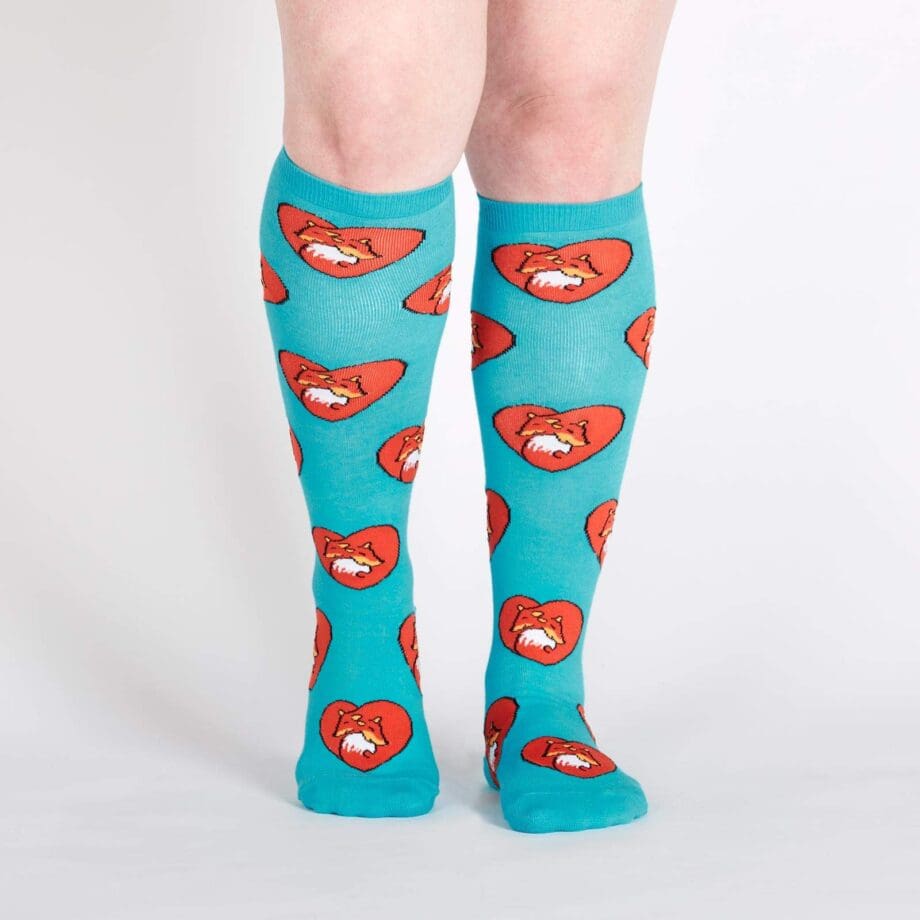 Fox Love women's novelty knee high socks