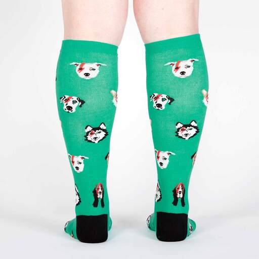 Dogs of Rock women's knee high socks
