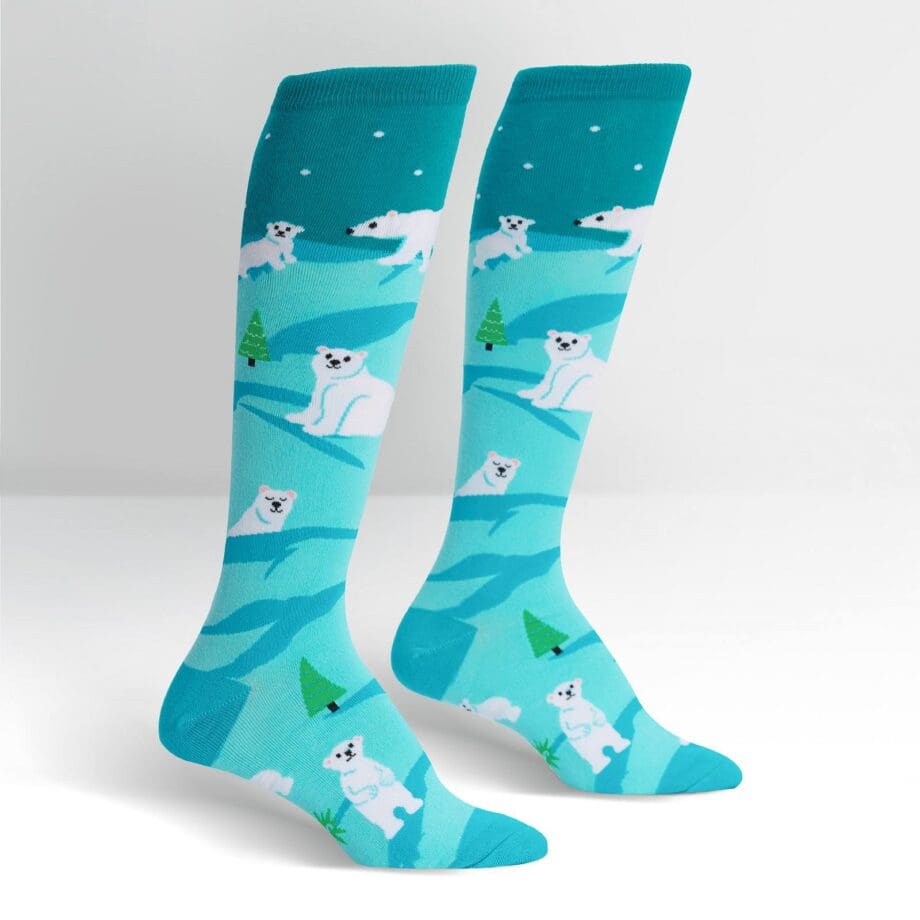 Polar Bear Stare Women's knee high socks