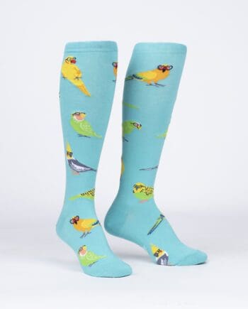 Pretty Birds design women's novelty knee high socks