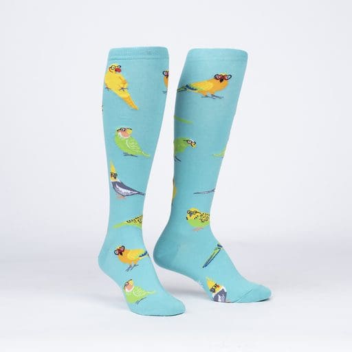 Pretty Birds design women's novelty knee high socks