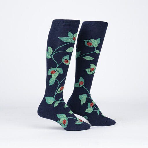 Luck be a ladybug design women's novelty knee high socks