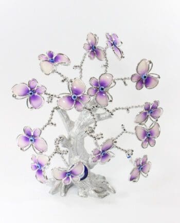 "Purple Butterfly" Lucky Tree with Round Wing Design