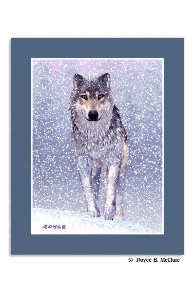 Snow Wolf mini-poster