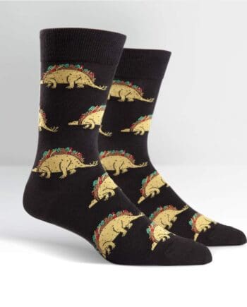 Tacosaurus Men's novelty crew socks