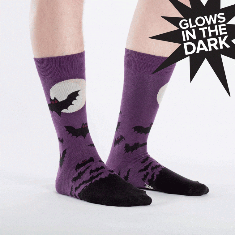 Batnado Men's novelty crew socks