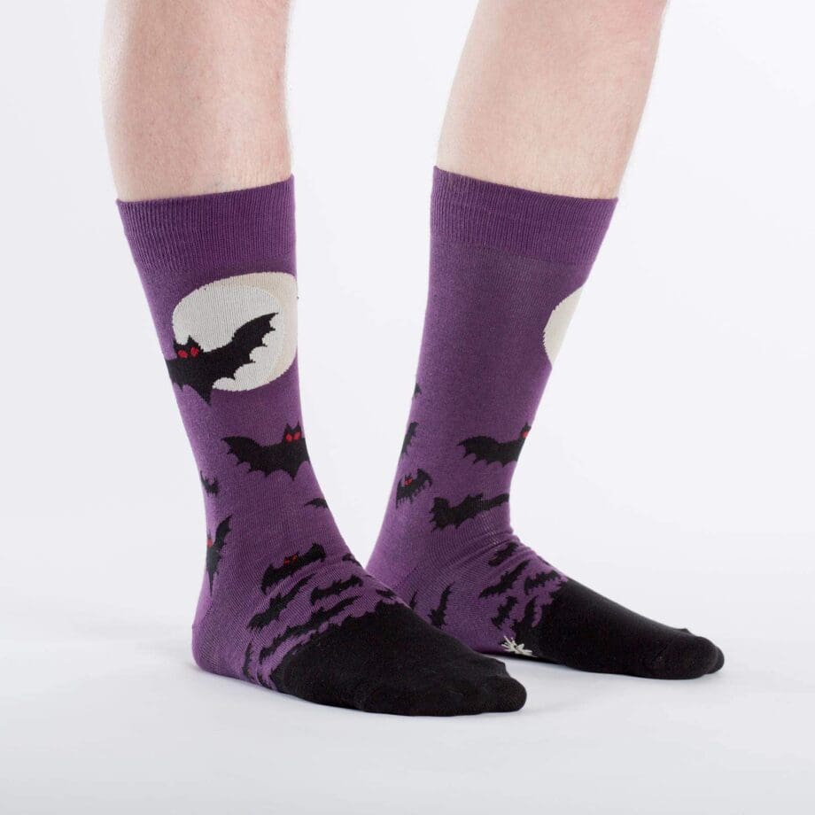 Batnado design men's novelty crew socks