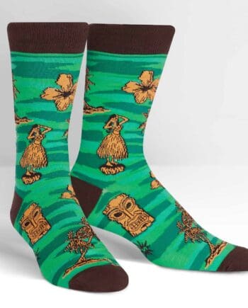 Tike Toes design men's novelty crew socks