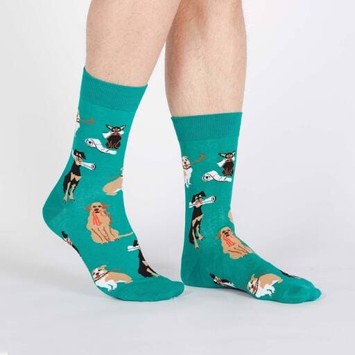 Chew on This design men's novelty crew socks