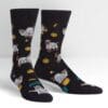 Trick or treat design men's novelty crew socks