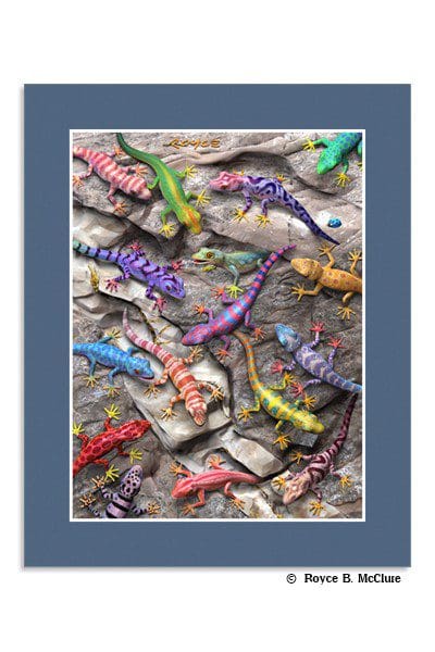 Gecko 3D Mini-poster