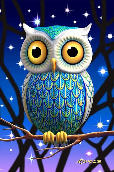 Owls 3D Flip postcards