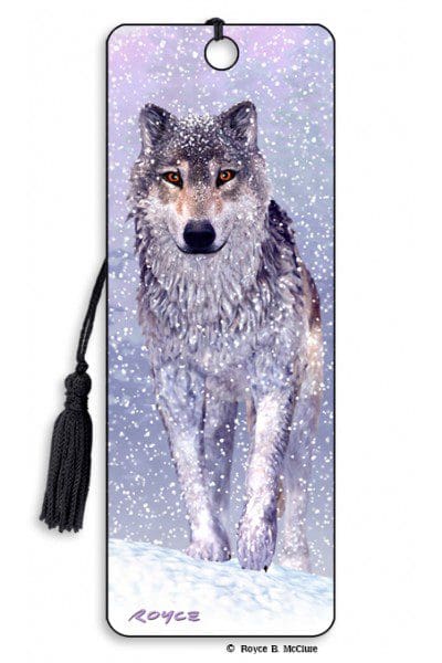 Snow Wolf bookmark
