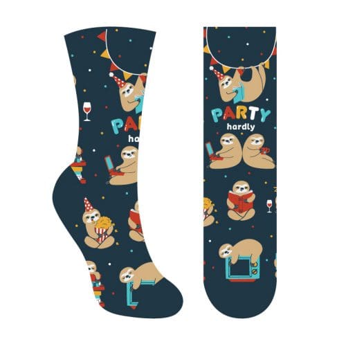 Party Hardly design wmone's novelty crew socks
