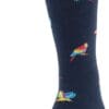 "Navy Blue Parrot" Men's Novelty Crew Socks by Gold Toe