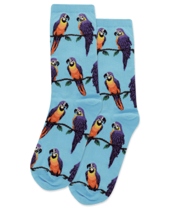 "Macaws" Women's Novelty Crew Socks by HOTSOX