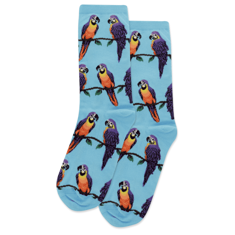 "Macaws" Women's Novelty Crew Socks by HOTSOX