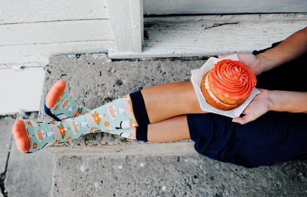 "Birthday Girl" Unisex Novelty Crew Socks by Woven Pear