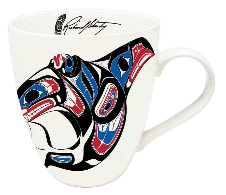 "Killer Whale Design" 18 oz. Signature Mug by Artist Richard Shorty