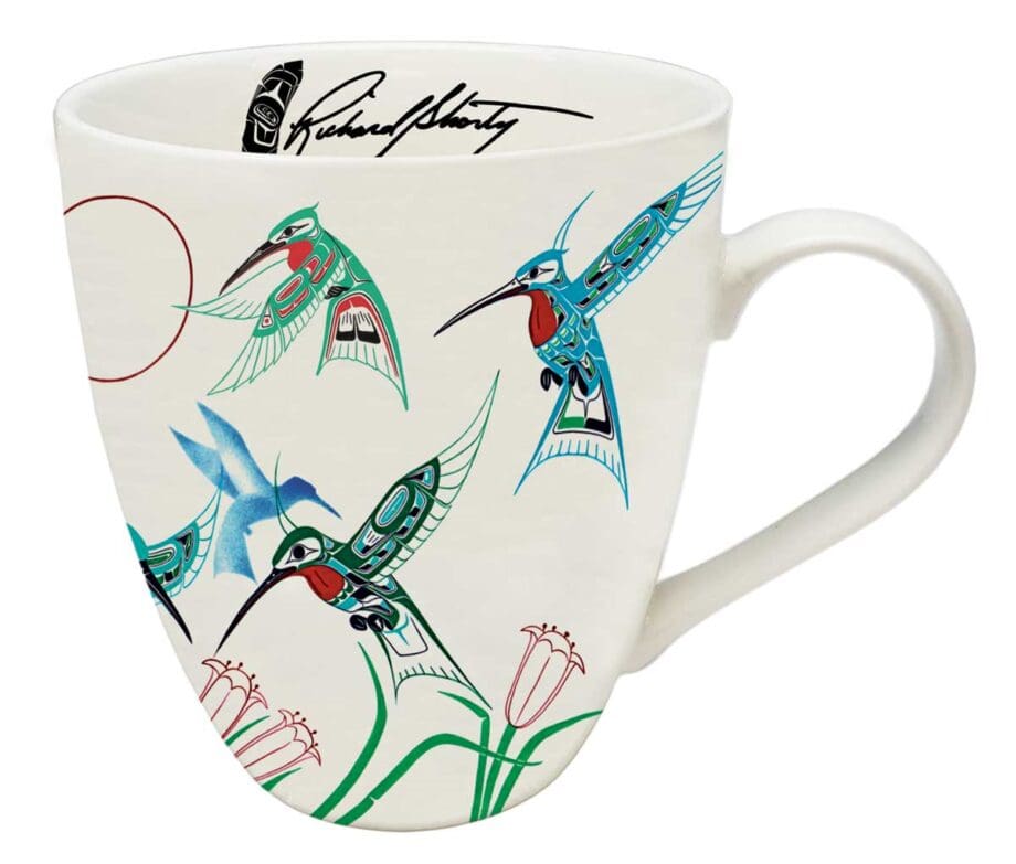 "Migration" (Hummingbirds) 18 oz. Signature Mug by Artist Richard Shorty