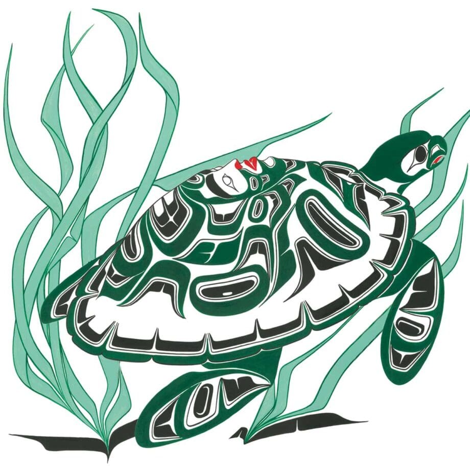 Turtle ceramic trivet by Richard Shorty Indigenous Art