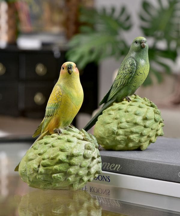 6.3" Parrot Standing on Fruit