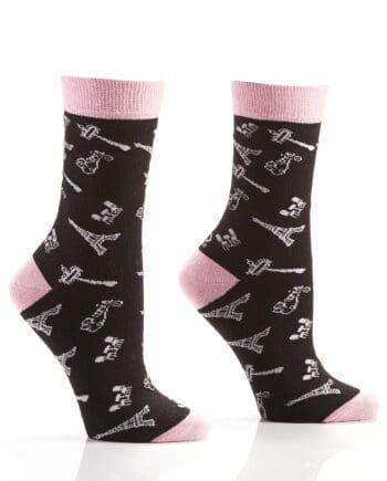 Paris Women's Novelty Crew Socks by Yo Sox