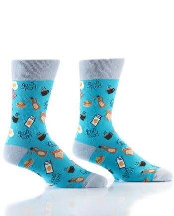 "Breakfast" Men's Novelty Crew Socks by Yo Sox