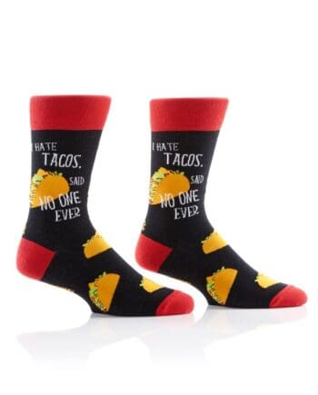 "Taco Lover" Men's Novelty Crew Socks by Yo Sox