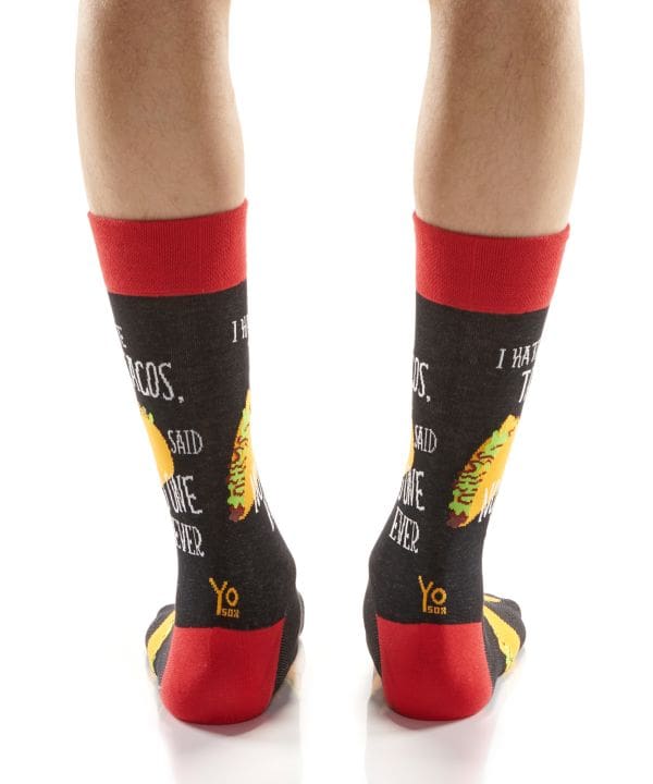 "Taco Lover" Men's Novelty Crew Socks by Yo Sox