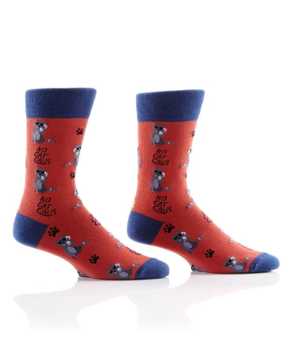 "Cat Callin" Men's Novelty Crew Socks by Yo Sox